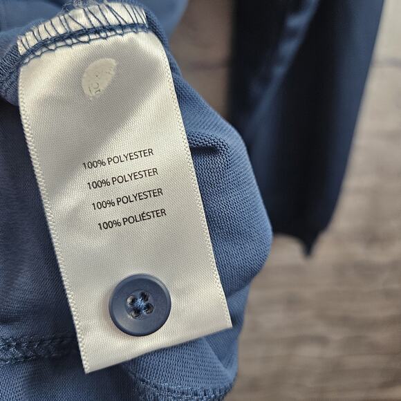 First Tactical Men's Performance Polo Long Sleeve Tactical Gear XXL Blue - Picture 6 of 6